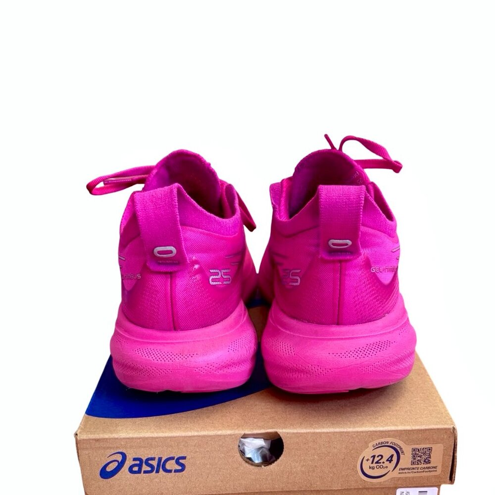 Asics Gel Nimbus 25 in Pink Rave/Pure Silver, Size 8.5 - Picture 8 of 11